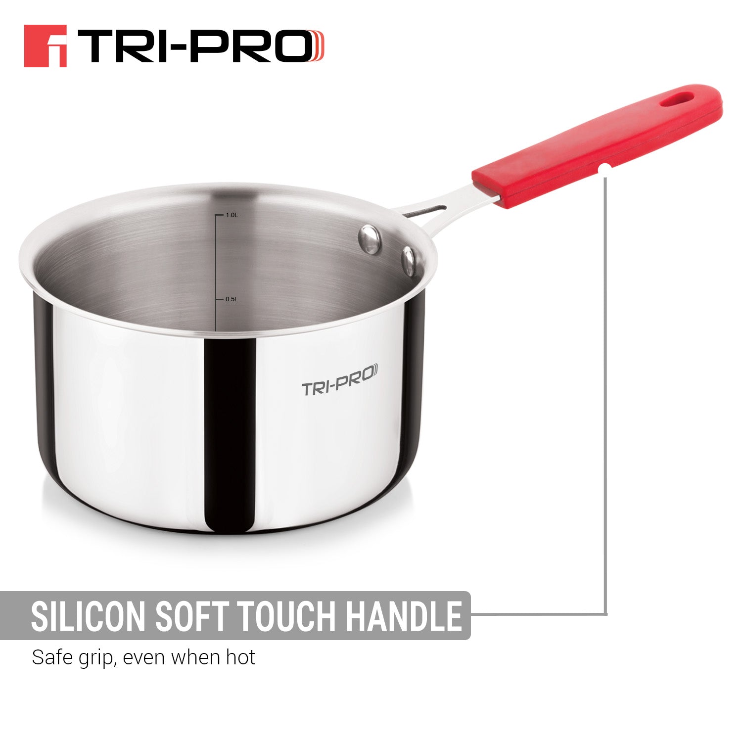 Bergner Tripro triply 14cm / 1.1 L Saucpan