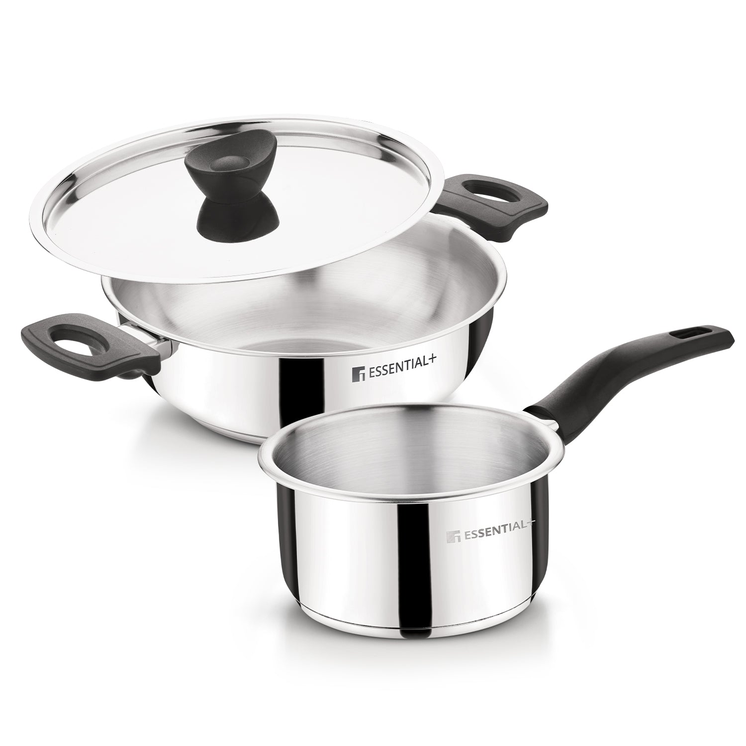 Essential Plus Stainless Steel 3 Pcs Cookware Set