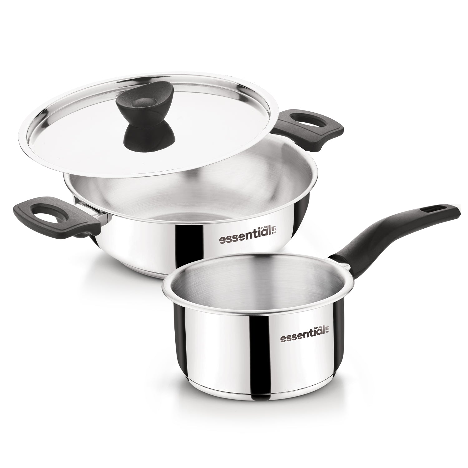 Essential Plus Stainless Steel 3 Pcs Cookware Set