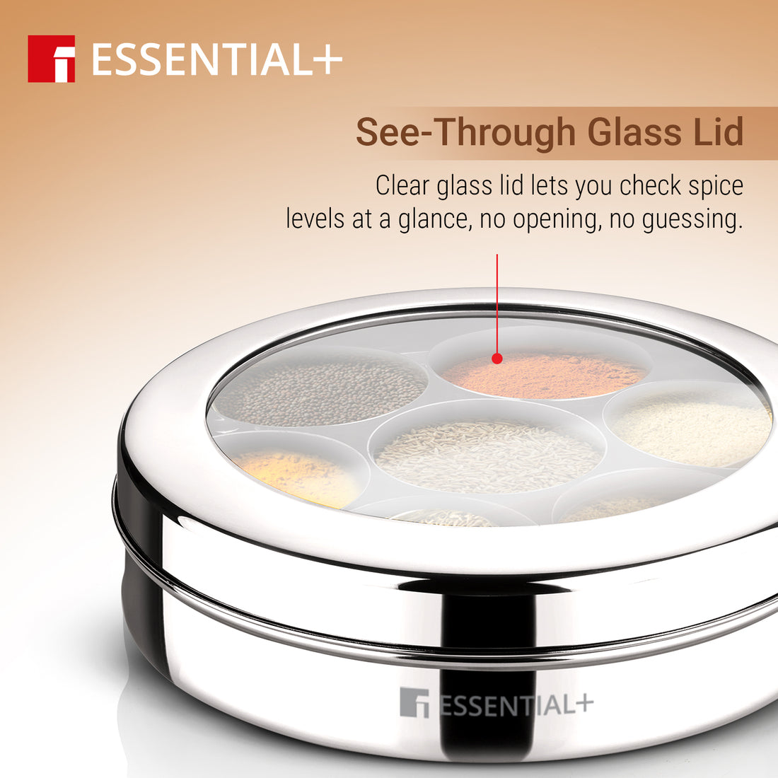 Essential Plus Stainless Steel 7 in 1 Masala Dabba