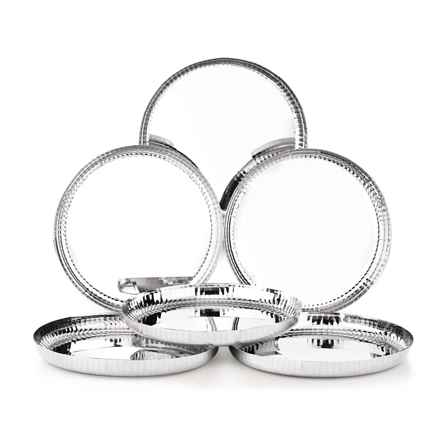 Signature 304 Stainless Steel Quarter Plates 6 Pcs Set