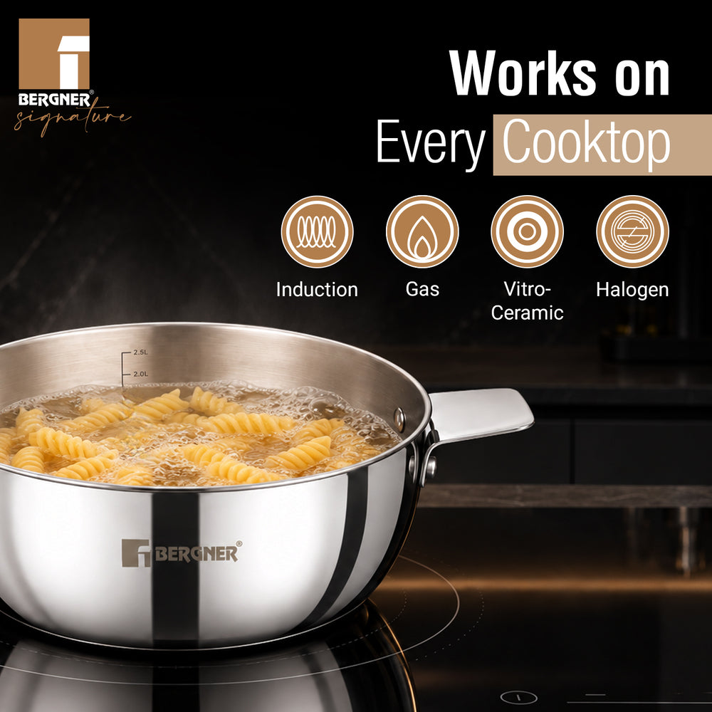 Signature Share Play Triply 10 Pcs Cookware Set | Induction Safe