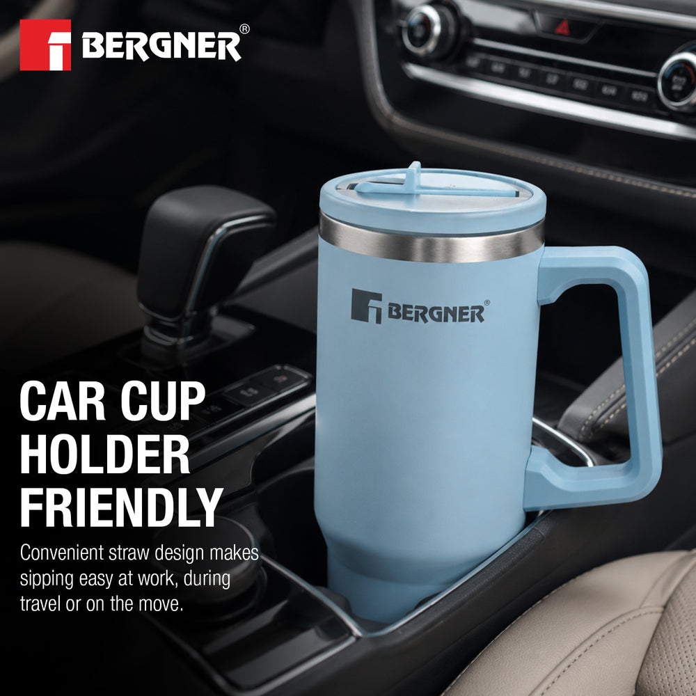 Walking Hydracarry Stainless Steel Double Wall Tumbler Sipper 900ml - Blue