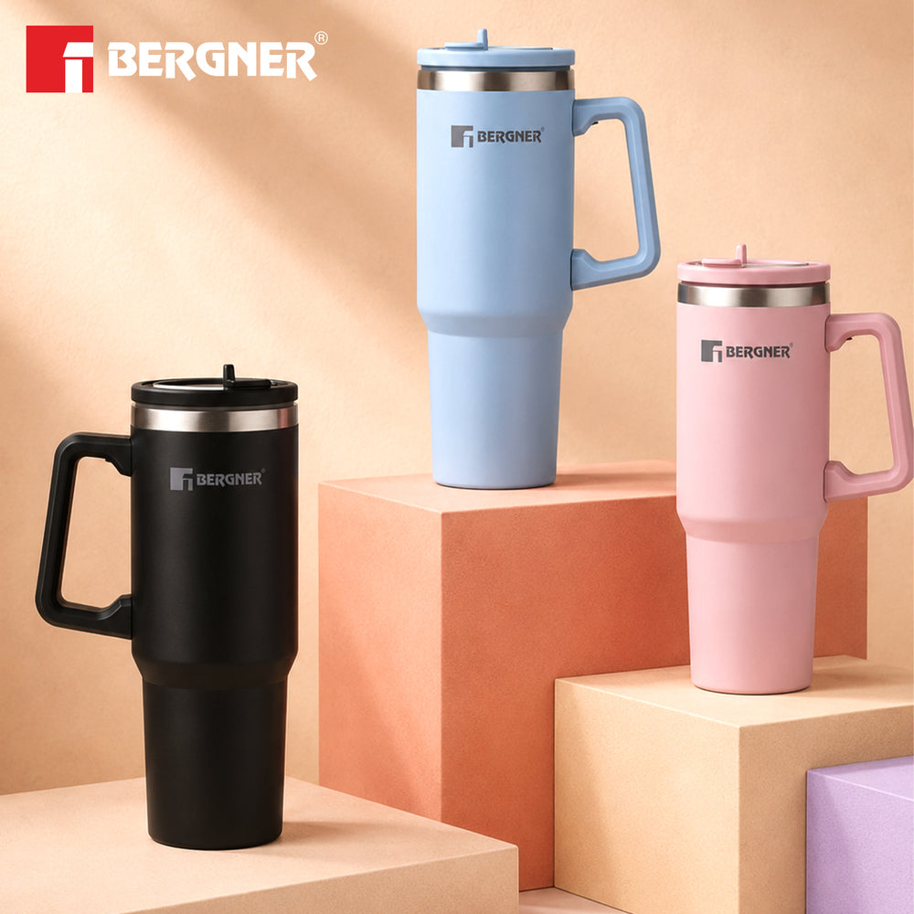 Walking Hydracarry Stainless Steel Double Wall Tumbler Sipper 900ml - Pink