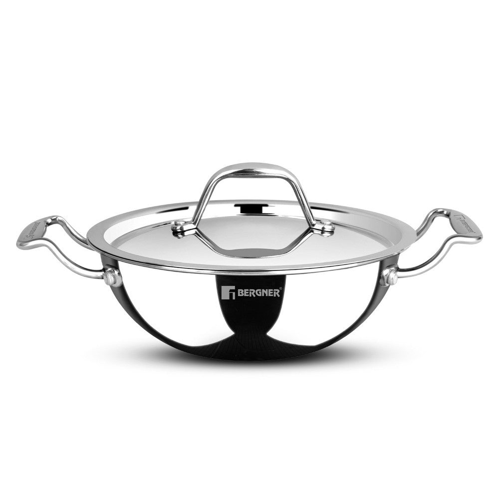 Argent Junior Chef Tri-Ply Stainless Steel Kadai