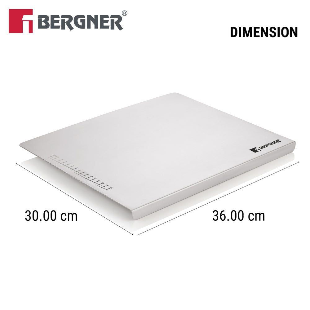 Essential Plus Stainless Steel Chopping Board with Lip |  40x32cm