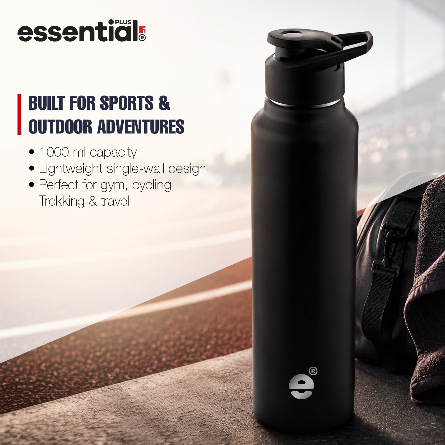 Essential Plus Stainless Steel Water Bottle 1000ml