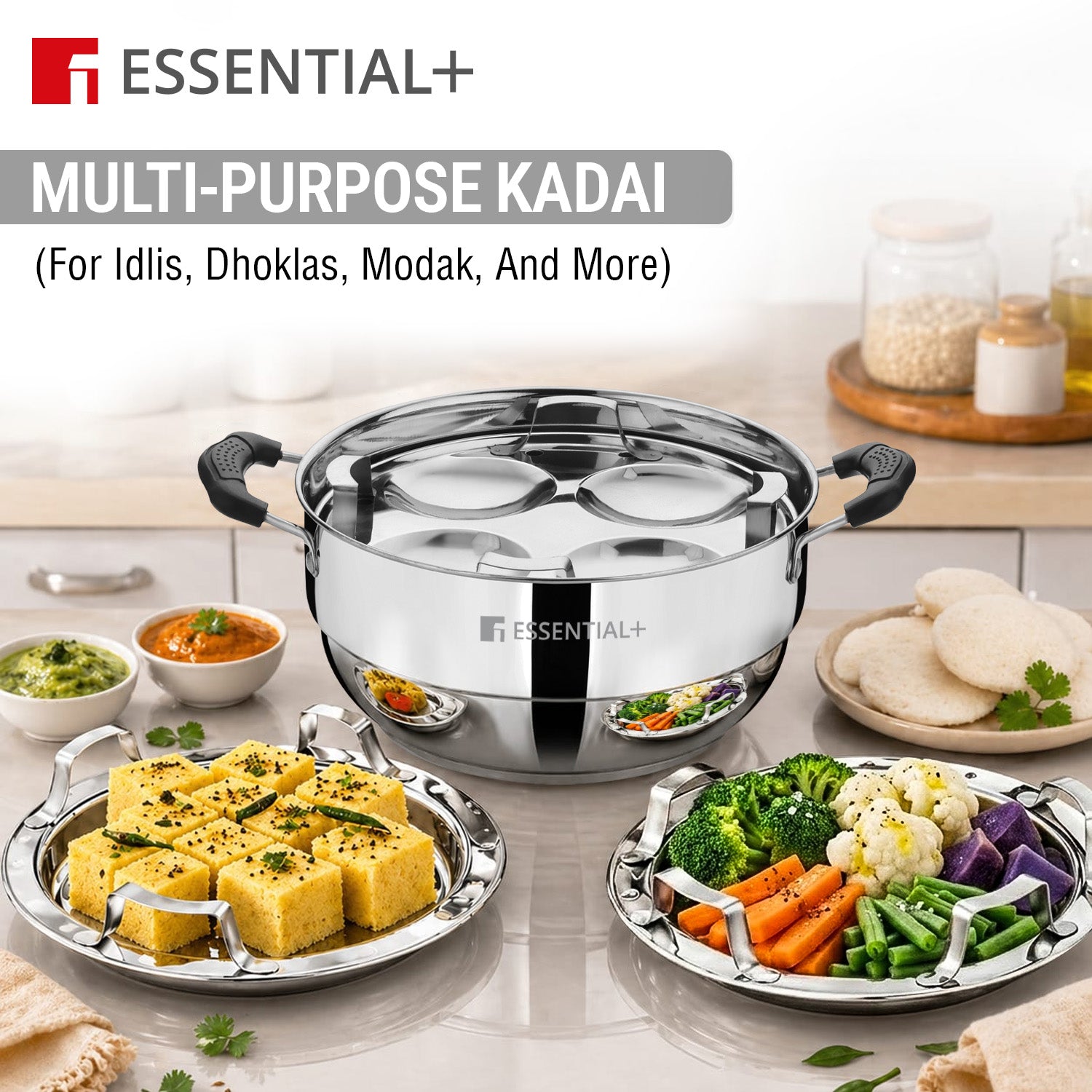 Essential Plus Stainless Steel Multi Kadai