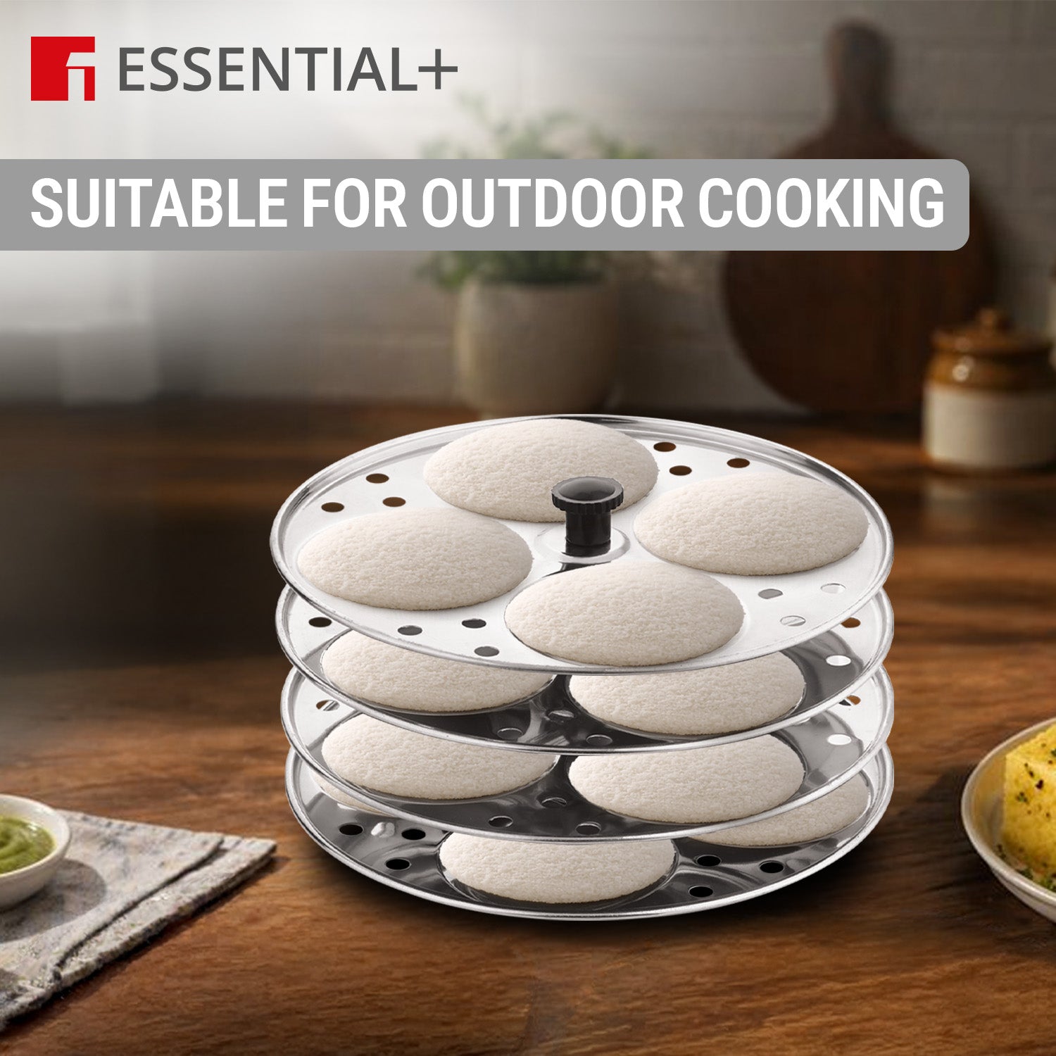 Essential Plus Stainless Steel Idli Stand / Idli Maker