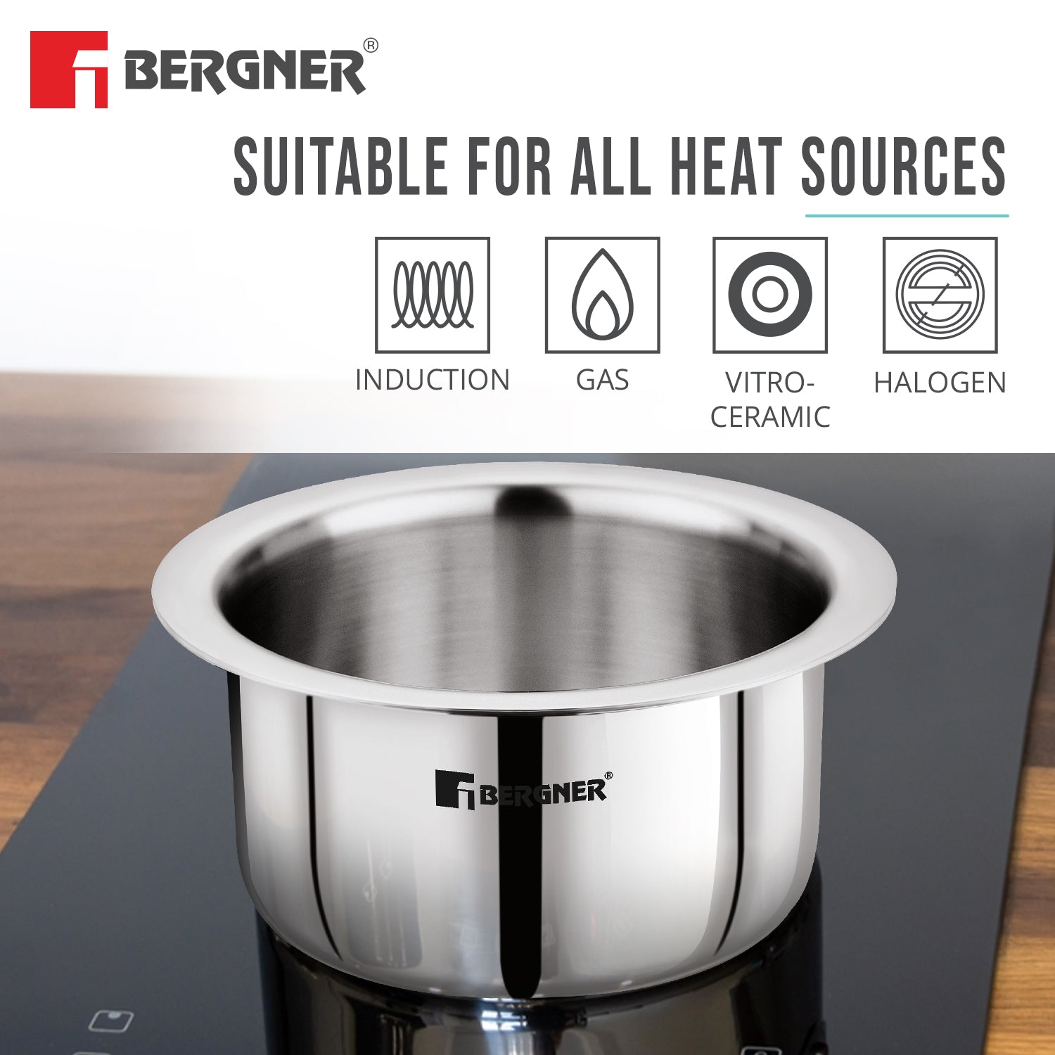 TriPro Tri-Ply Stainless Steel 2 Pcs - Induction Bottom