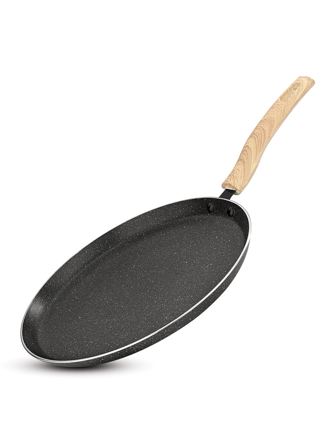 Bergner Earth Black Non-Stick Dosa Tawa, Consumes Less Oil - Induction Bottom