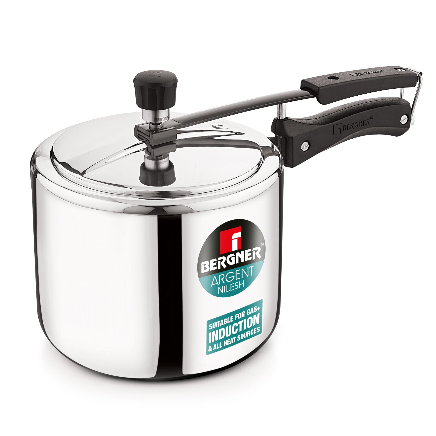 Argent Tri-Ply Stainless Steel Inner Lid 2.5L Pressure Cooker