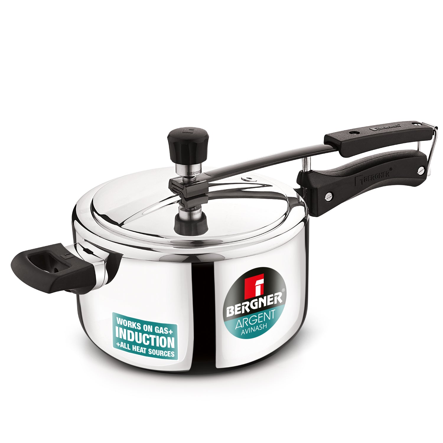 Argent Tri-Ply 18/8 Stainless Steel Inner Lid 3.5L Pressure Cooker