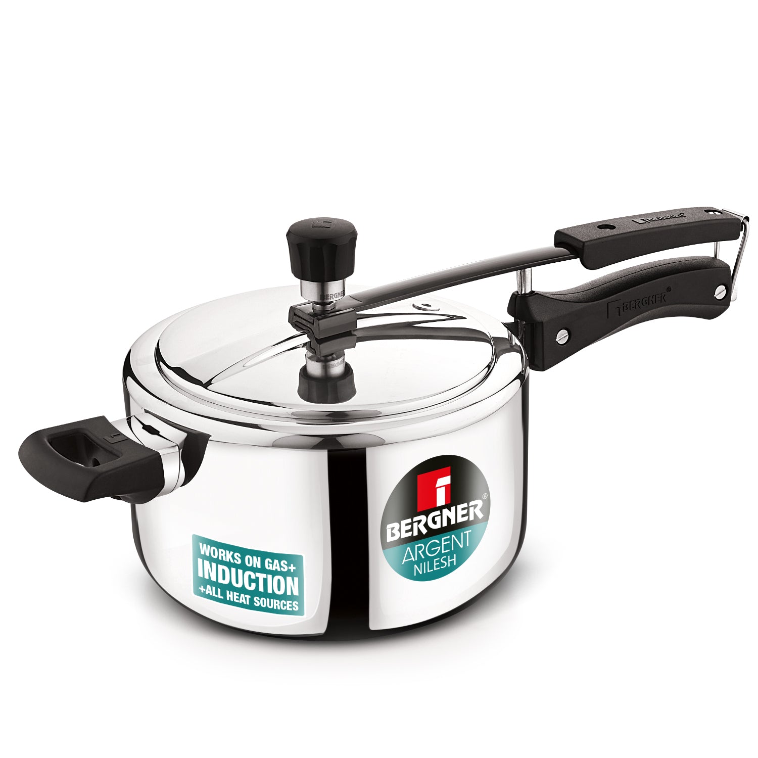 Argent Nilesh Tri-Ply Inner Lid 3.5L Pressure Cooker