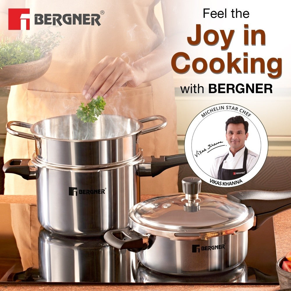 Trimax TriPly Multi Combo Pressure Cooker - Induction Bottom