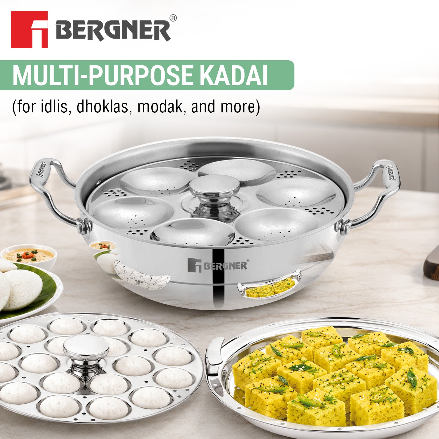 Argent Triply Multi Kadai 27cm (4L)