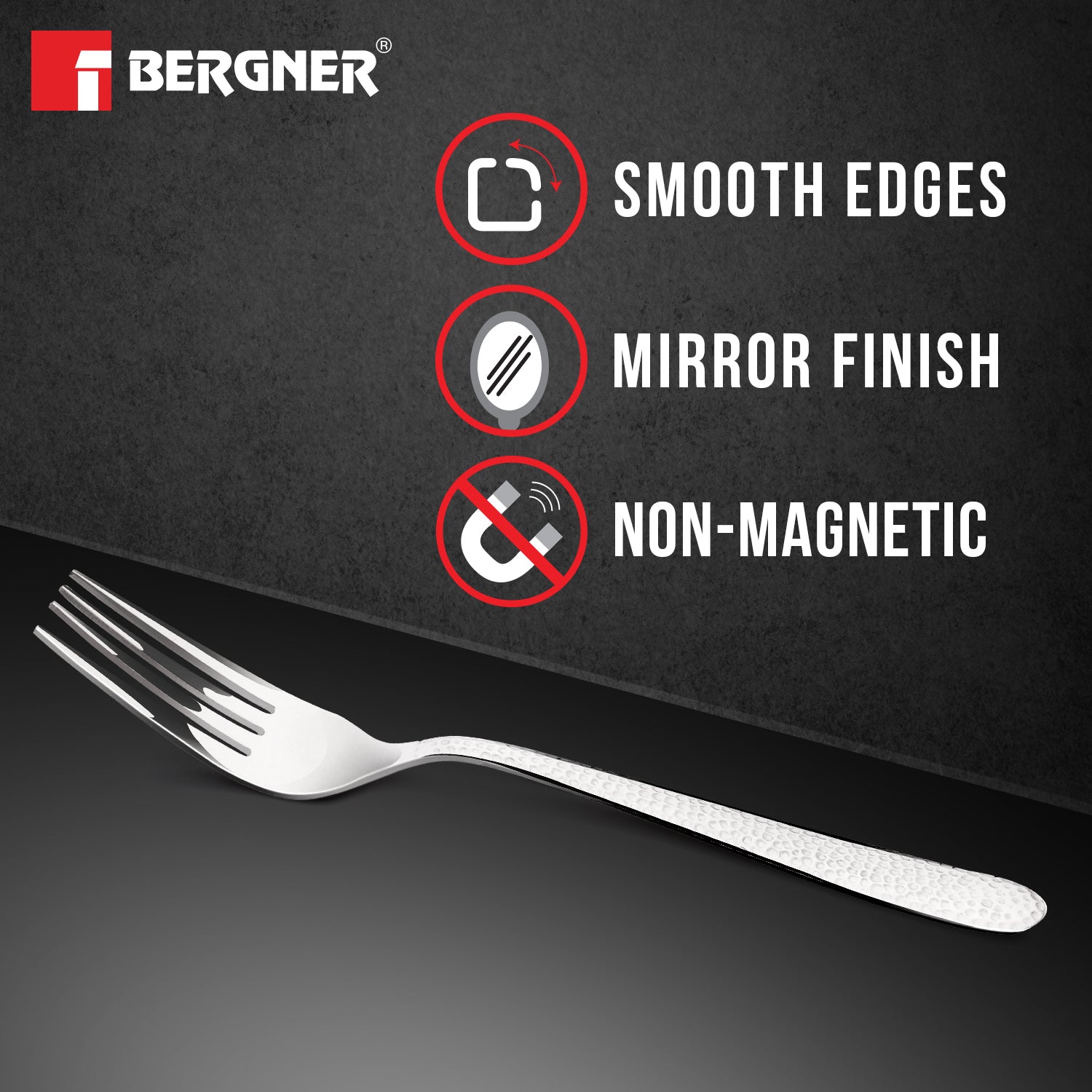 BE Essentials Sitello Stainless Steel 6 Pcs Dinner Fork Set