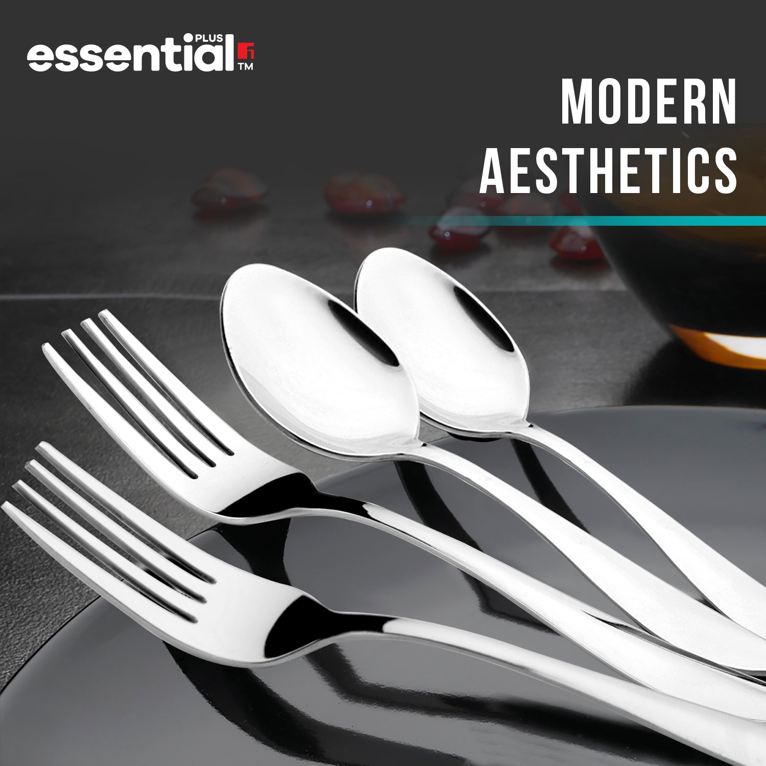 Essential Plus Passion 12 Pcs Stainless Steel Cutlery Set