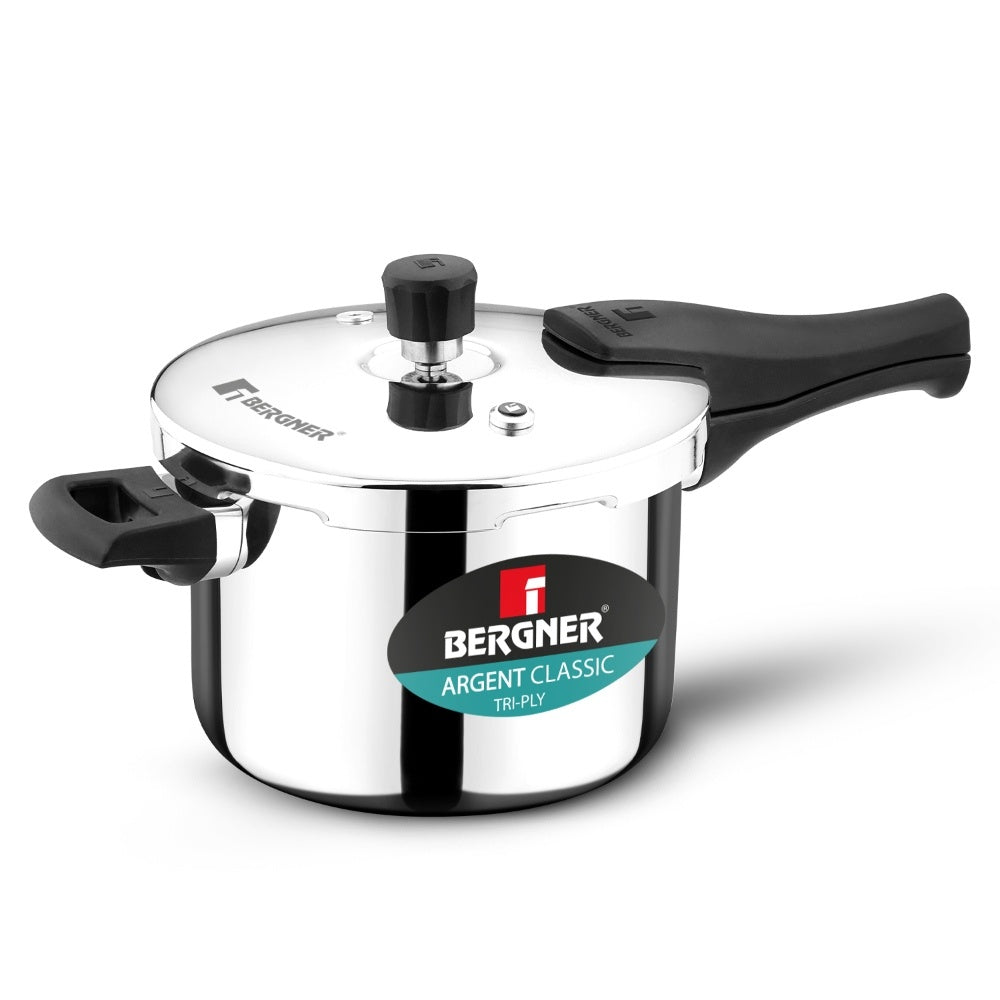 Argent Classic Triply 3.5 L Outer Lid Pressure Cooker - Induction Bottom