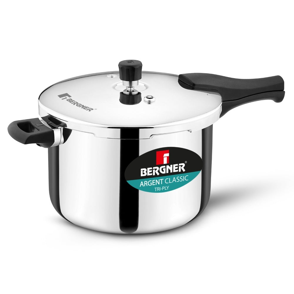 Argent Classic Triply 8 L Outer Lid Pressure Cooker - Induction Bottom