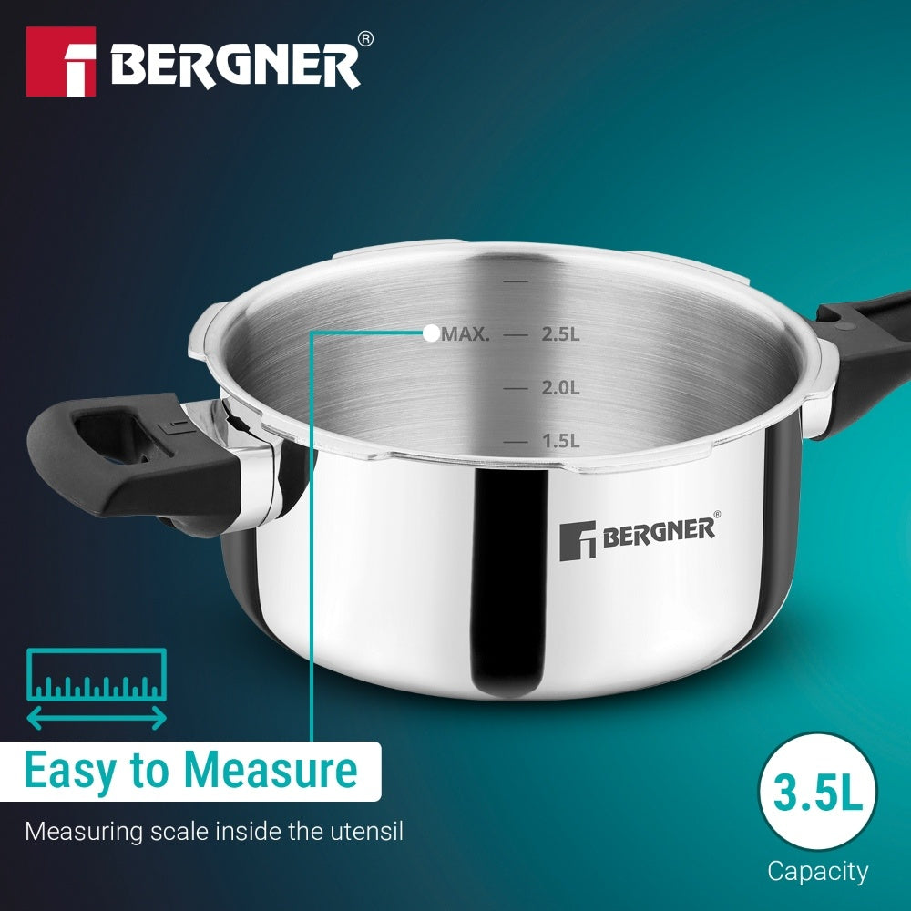 Argent Classic Triply 3.5 L Outer Lid Pressure Pan - Induction Bottom