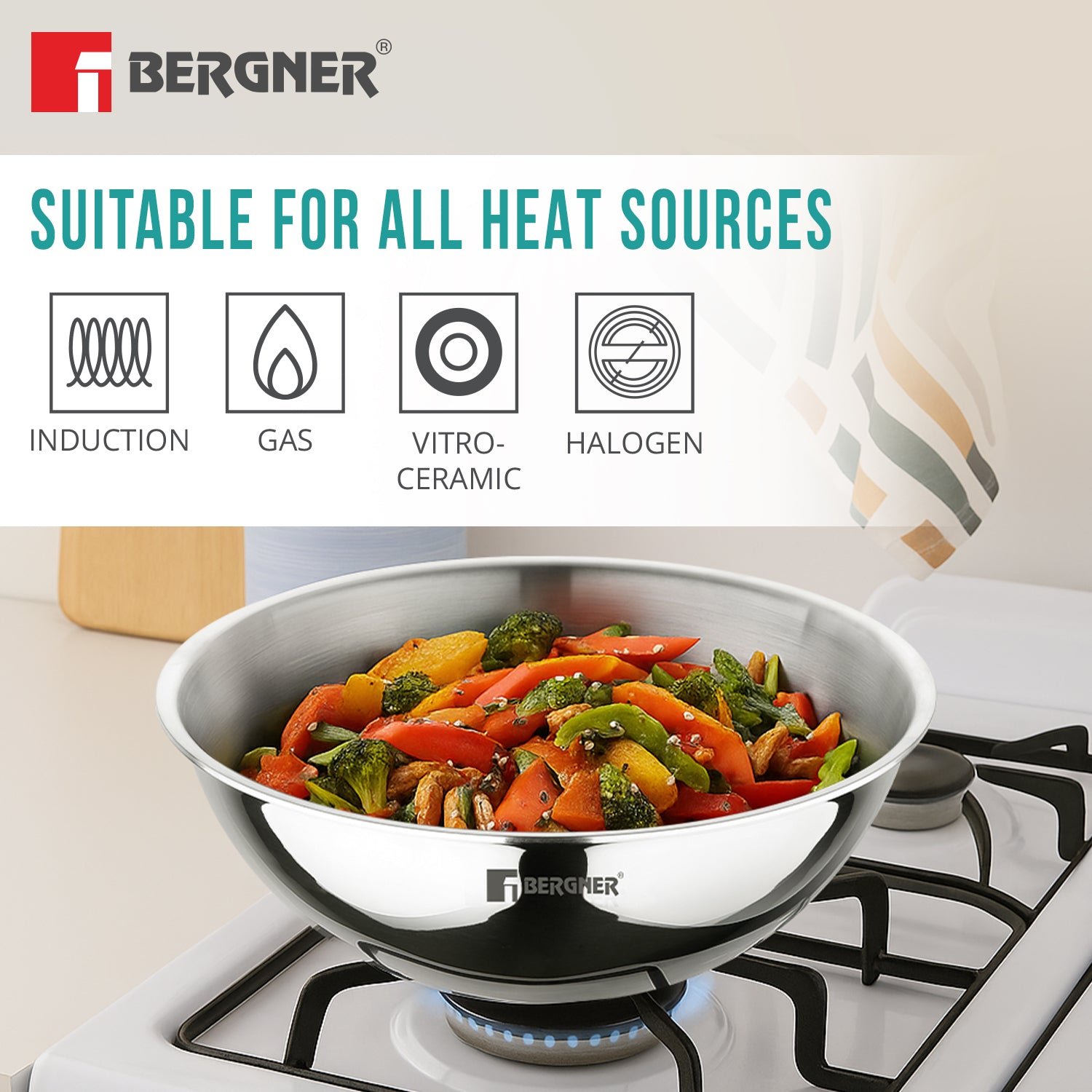 Argent 24cm (2.5L) TriPly Stainless Steel Tasra - Induction Bottom