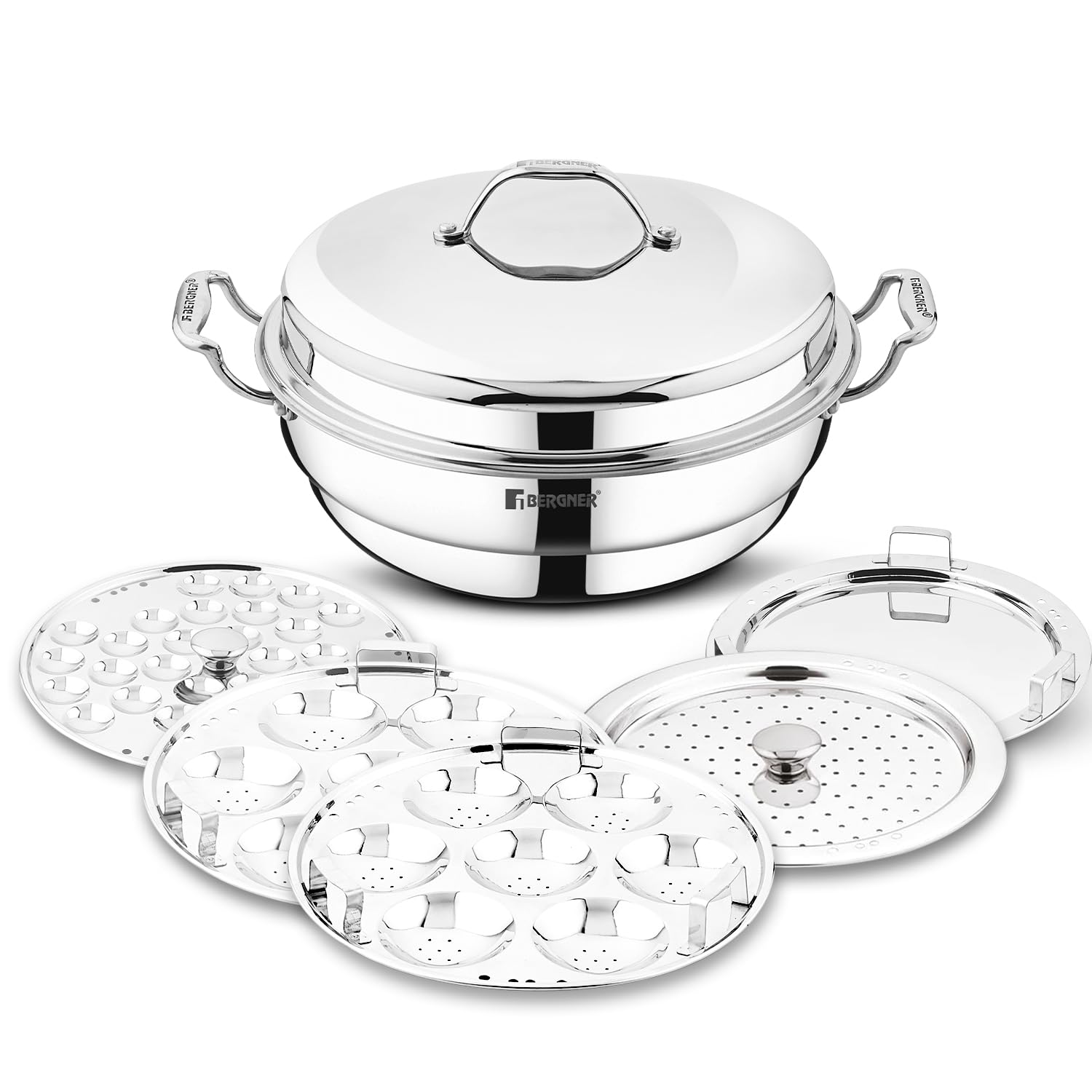 Argent Triply Stainless Steel 28cm Multi Kadai