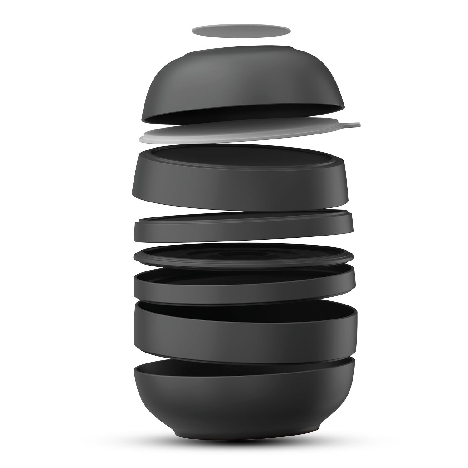 MasterPRO by Bergner Share Play Stoneware 9 Pcs Dinnerware Set - Matte Black