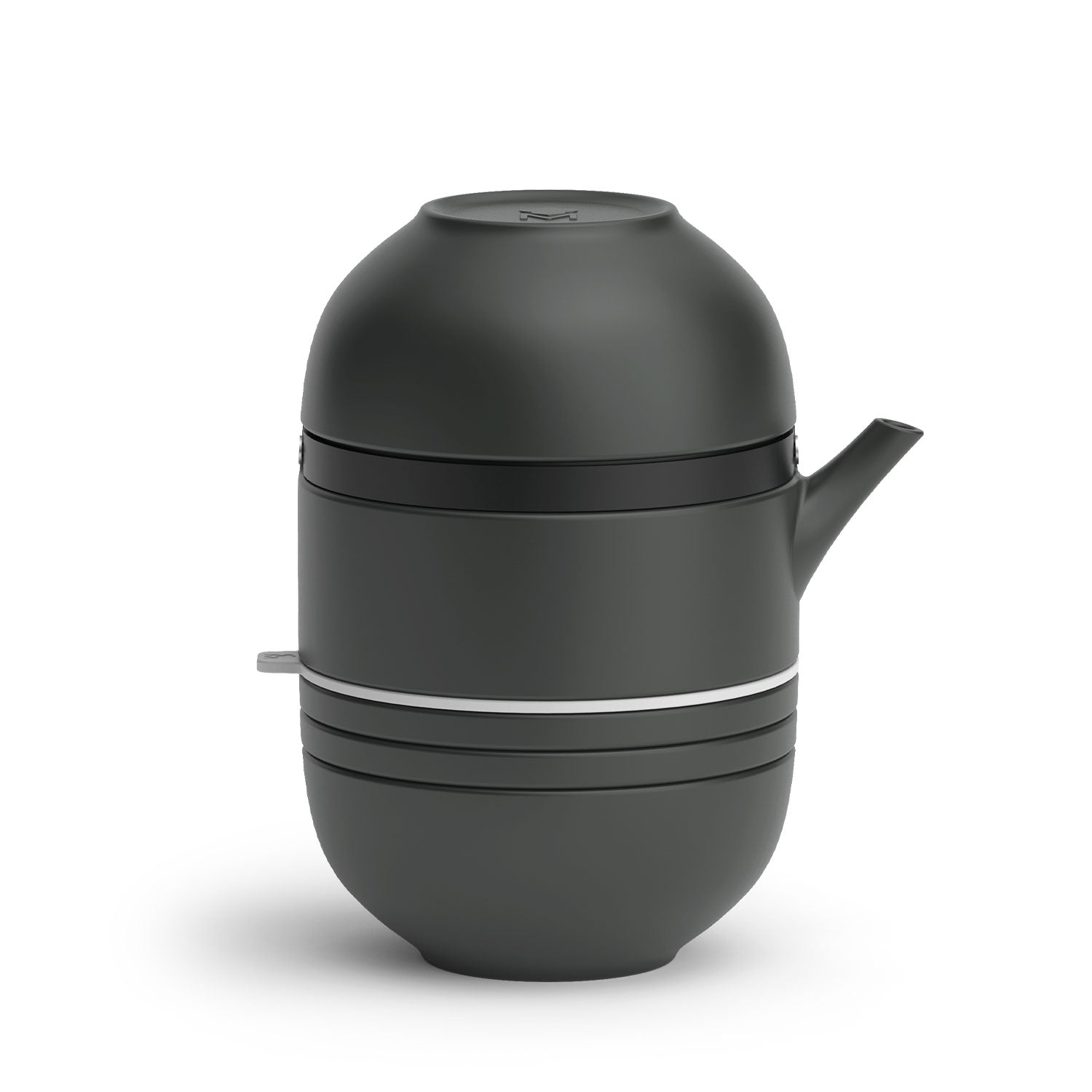MasterPRO by Bergner Share Play Stoneware 8 Pcs Teaware Set - Matte Black