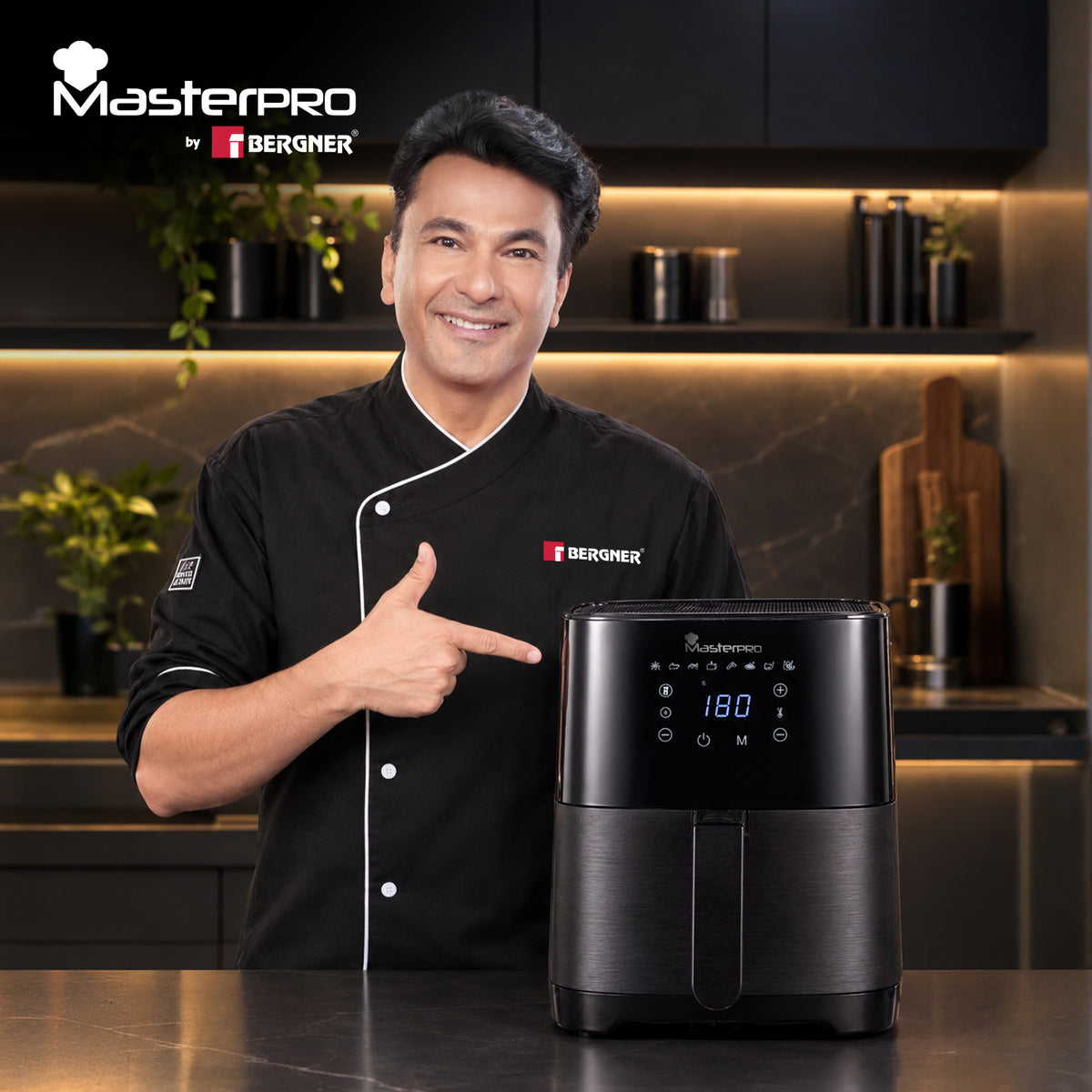 MasterPRO by Bergner Digital Air Fryer 4.2L, 1500W