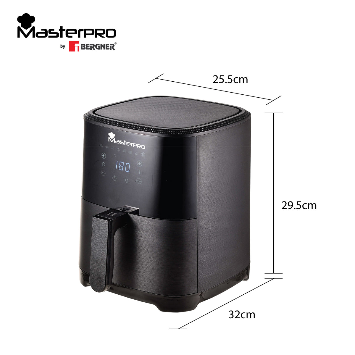 MasterPRO by Bergner Digital Air Fryer 4.2L, 1500W