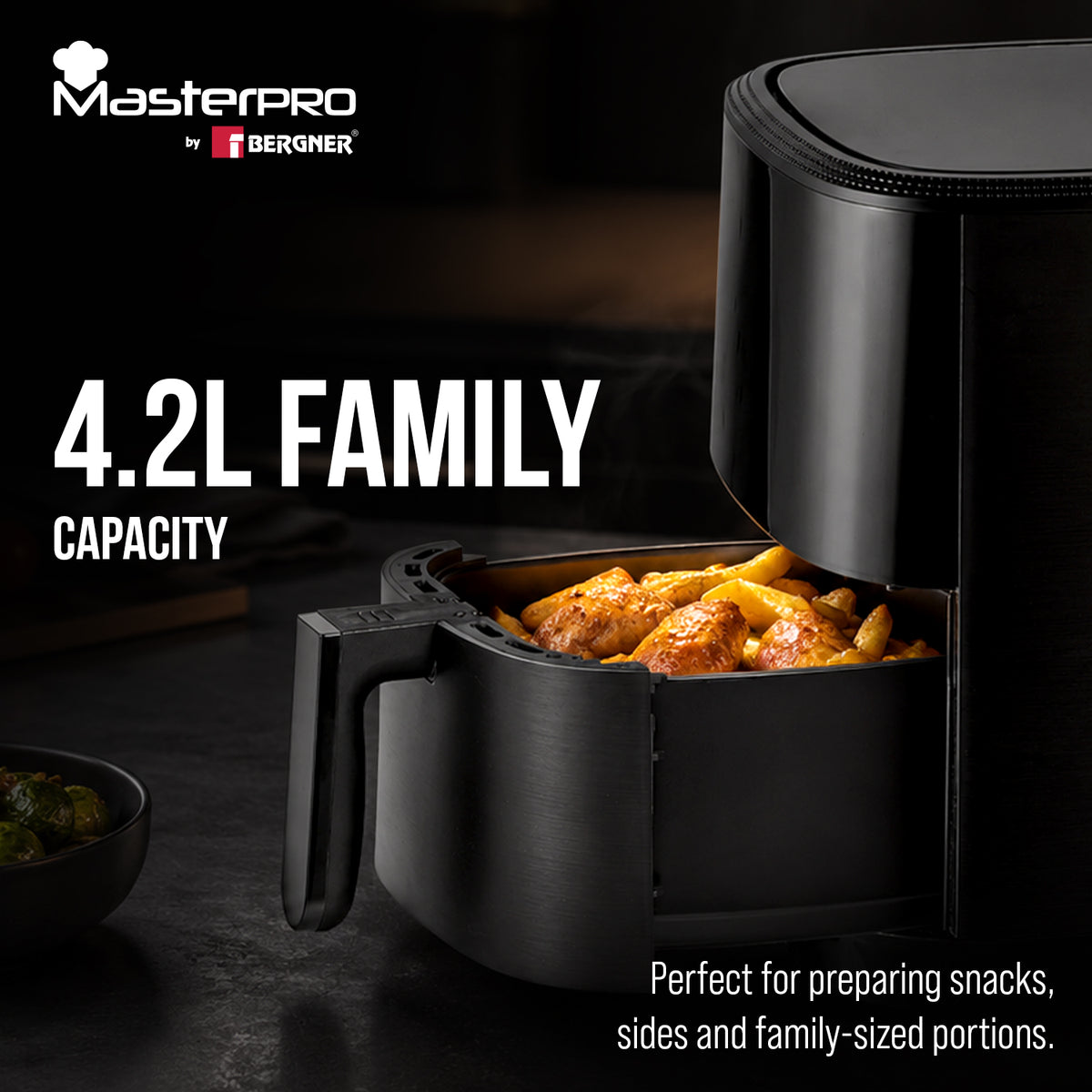 MasterPRO by Bergner Digital Air Fryer 4.2L, 1500W