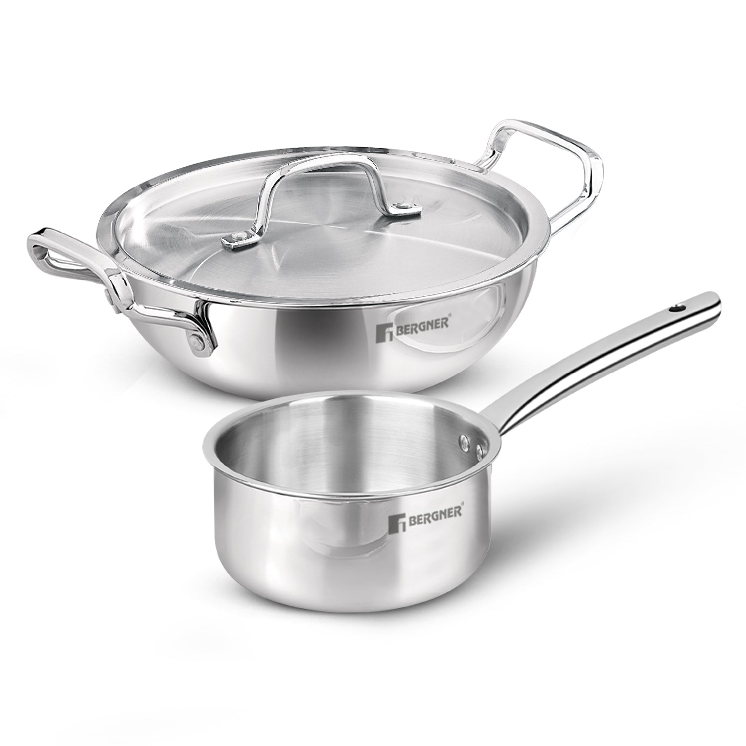 TriPro TriPly 3 Pcs Stainless Steel Cookware Set