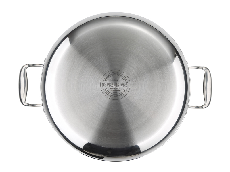 Silver Stainless Steel Bergner Hi-tech Prism Serving Pan, For Kitchen